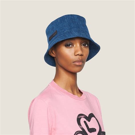 miu miu fisherman|Denim fisherman's hat Navy .